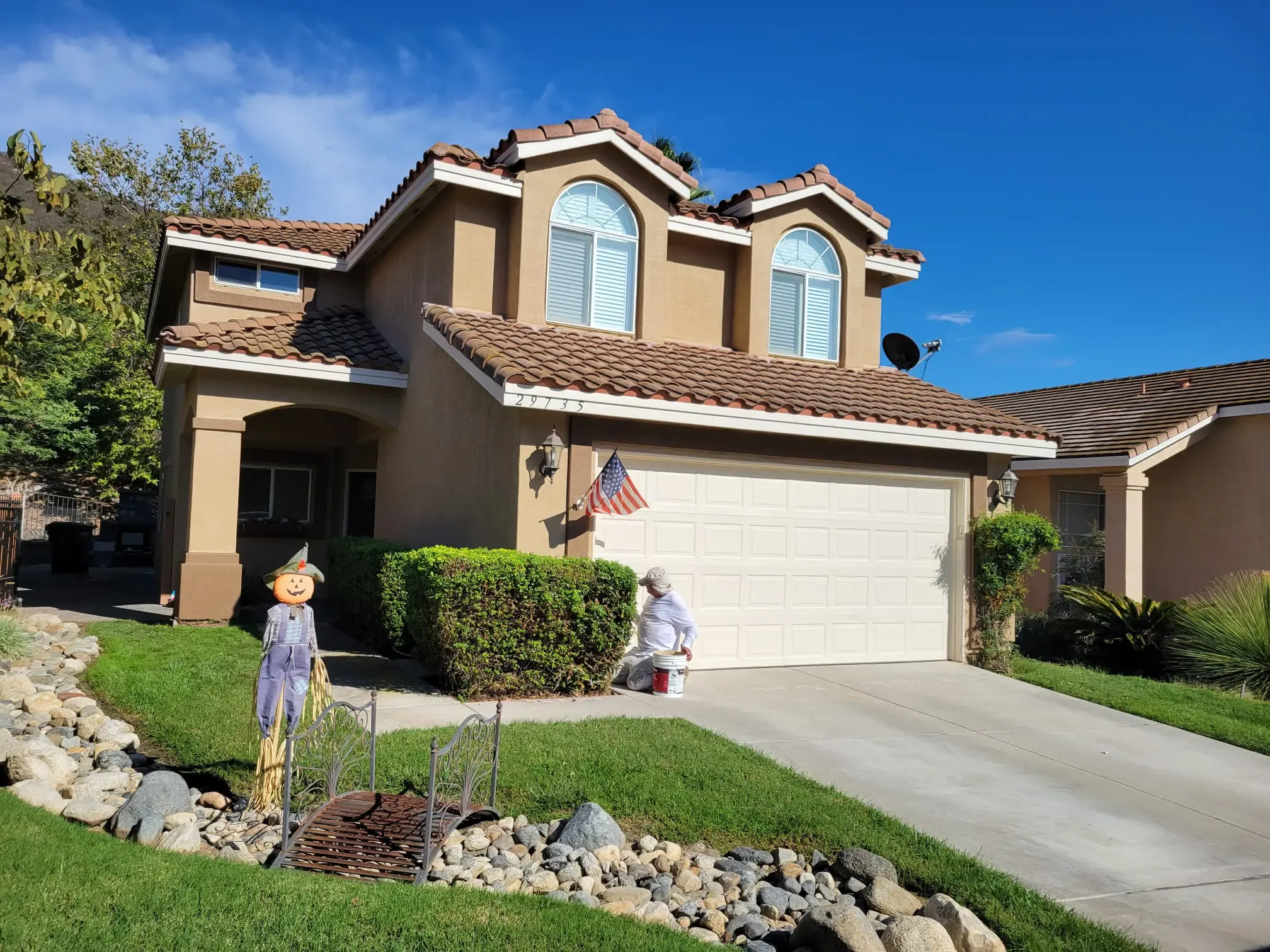 Finished residential exterior in Escondido, California