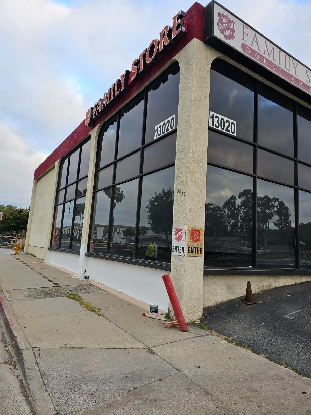 Completed commercial exterior painting project